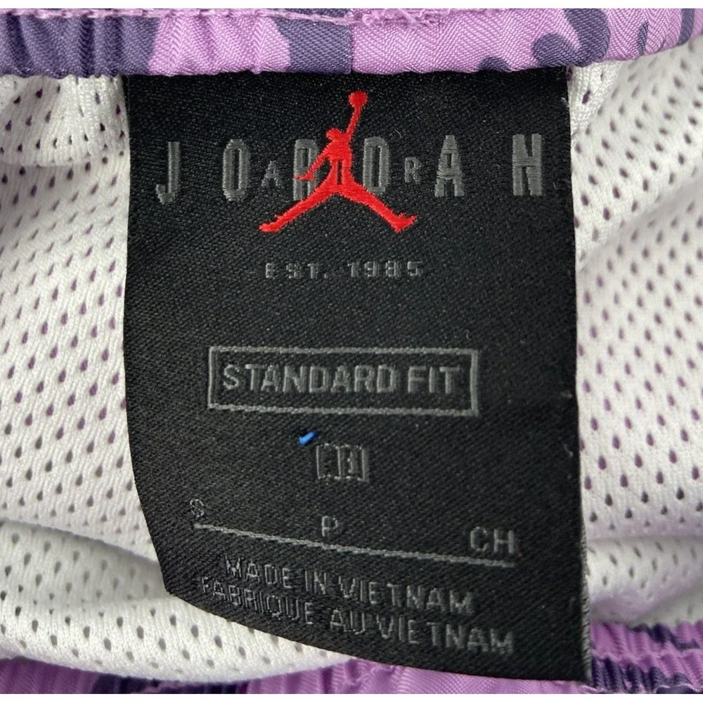 Jordan Flight‎ Poolside Shorts Mens Medium Violet Shock Swim Trunks Mesh Lined